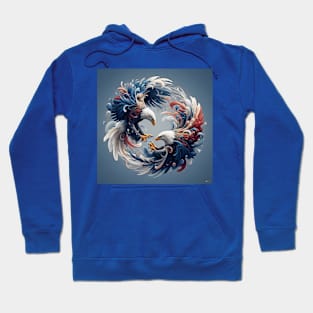 Eagles Yin and Yang Hoodie